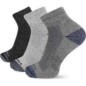 Men's 3 Pack Cushioned Quarter Socks